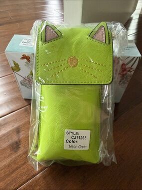 Brentano Neon Green Cat-Ear Crossbody
